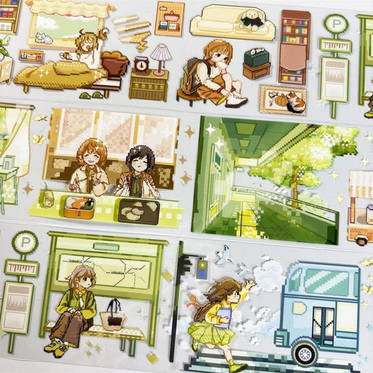 One Loop School Days Pixel PET Tape