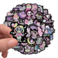 50PCS Gothic Dark Purple Sticker Pack