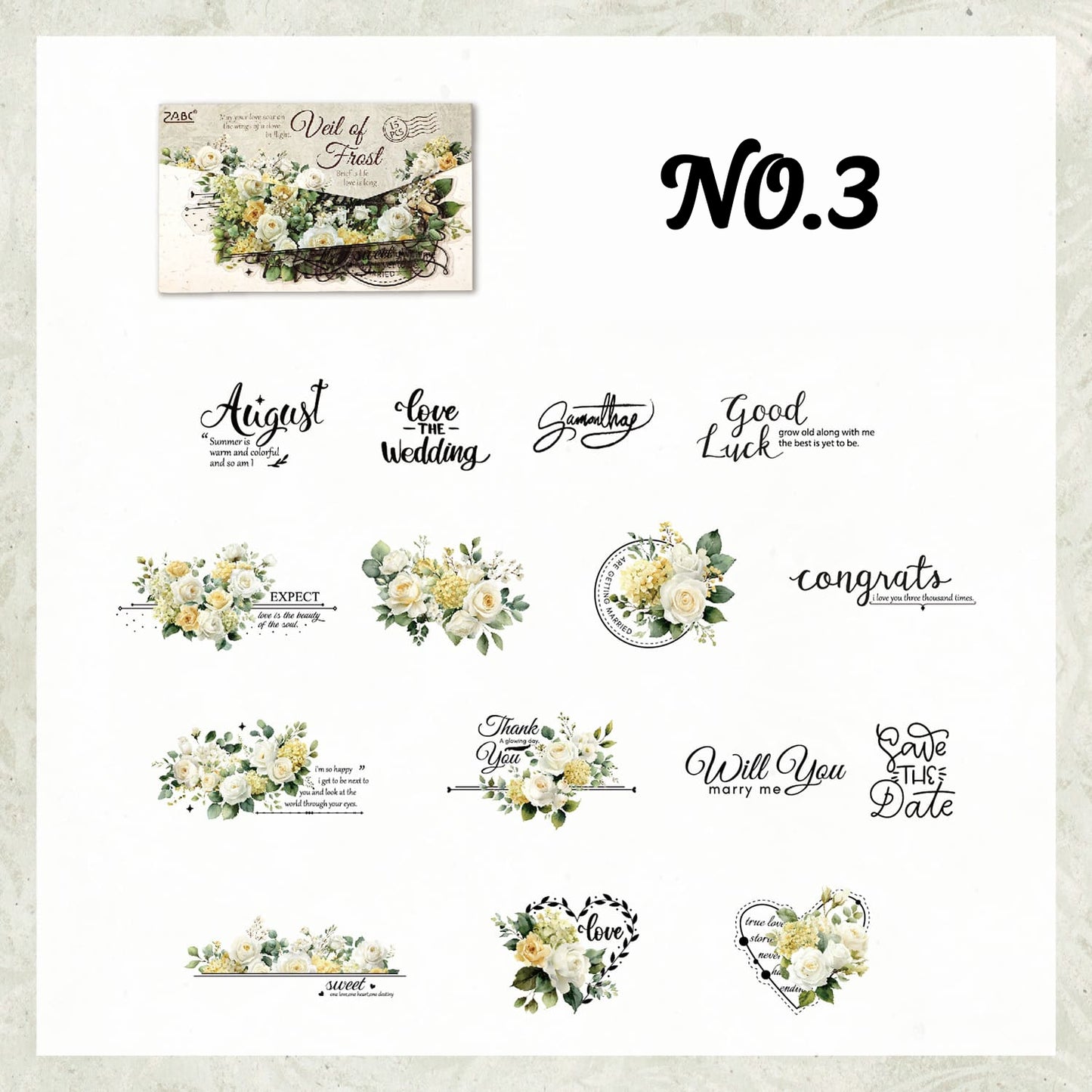 Blooming Floral Sticker Pack