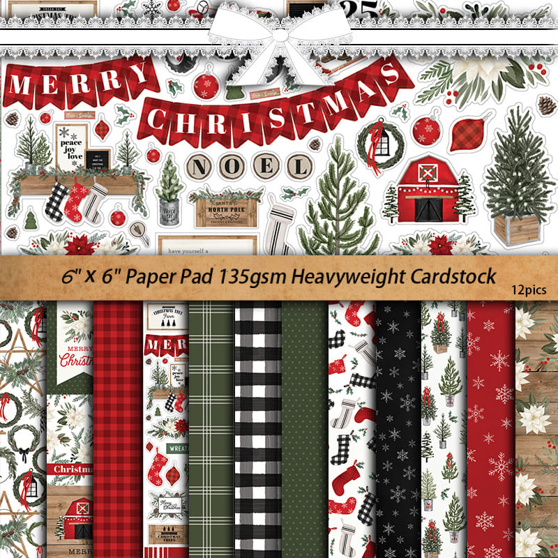 Christmas Scrapbook Paper - Collection 1