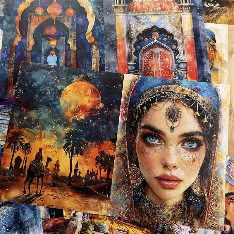 Arabian Nights Theme Scrapbook Paper