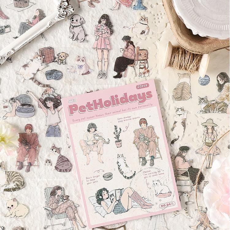 Girl Character Sticker Book