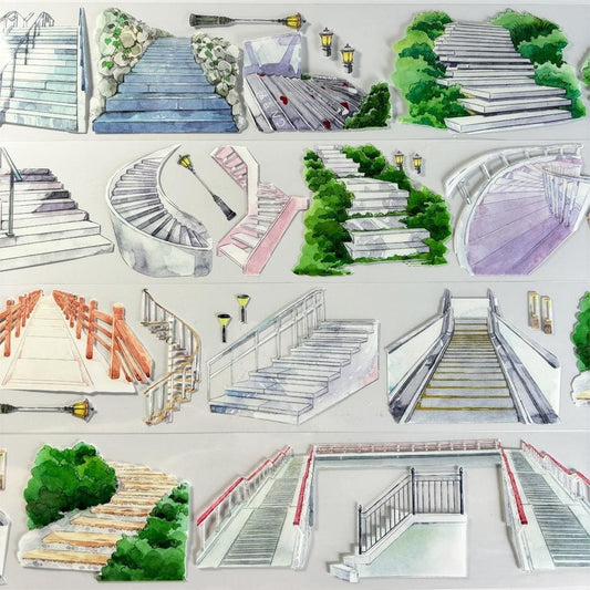 One Cycle Staircase Pattern PET Tape