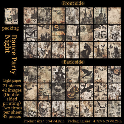 Ghostly Theme Scrapbook Paper