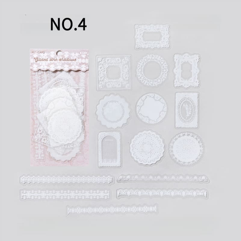 Lace Series PET Sticker Pack