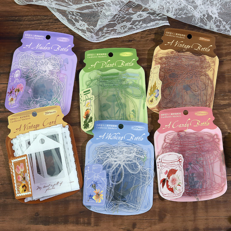 Full collection with background decoration