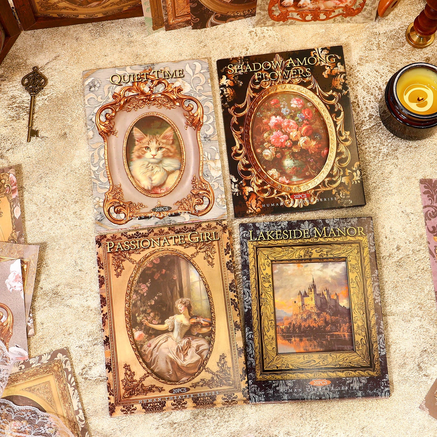 Vintage Frame Scrapbook Paper Pack