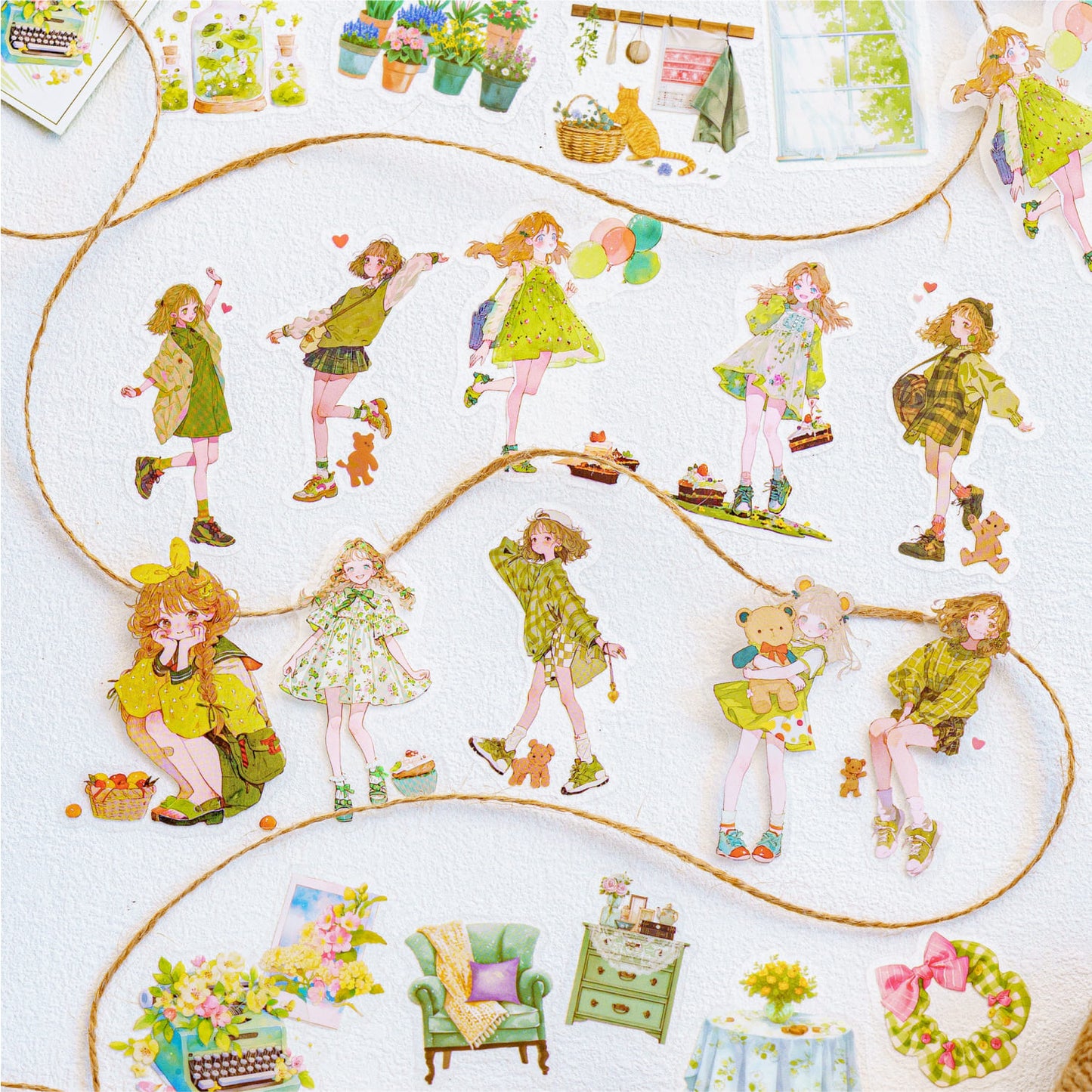 Daily Life for Girls Sticker Series