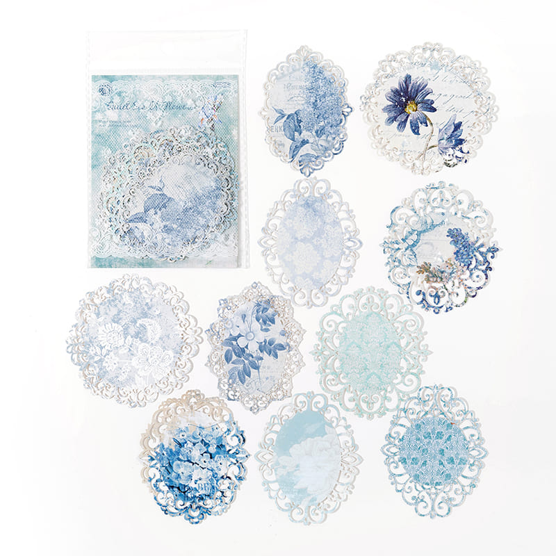 Hollow-Out Vintage Floral Paper
