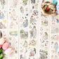 Furry Companions" die-cut washi tape with playful pets and owners