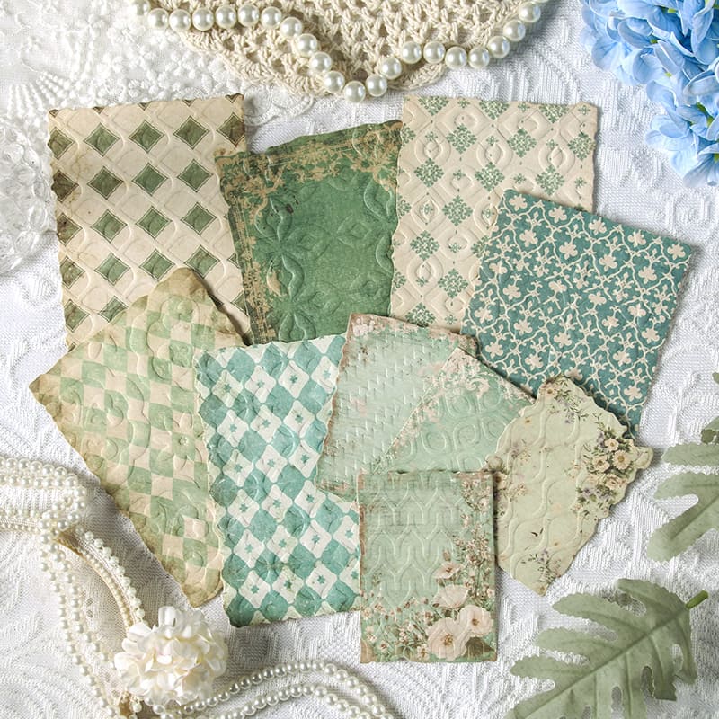 Flower Theme Relief  Scrapbook Paper