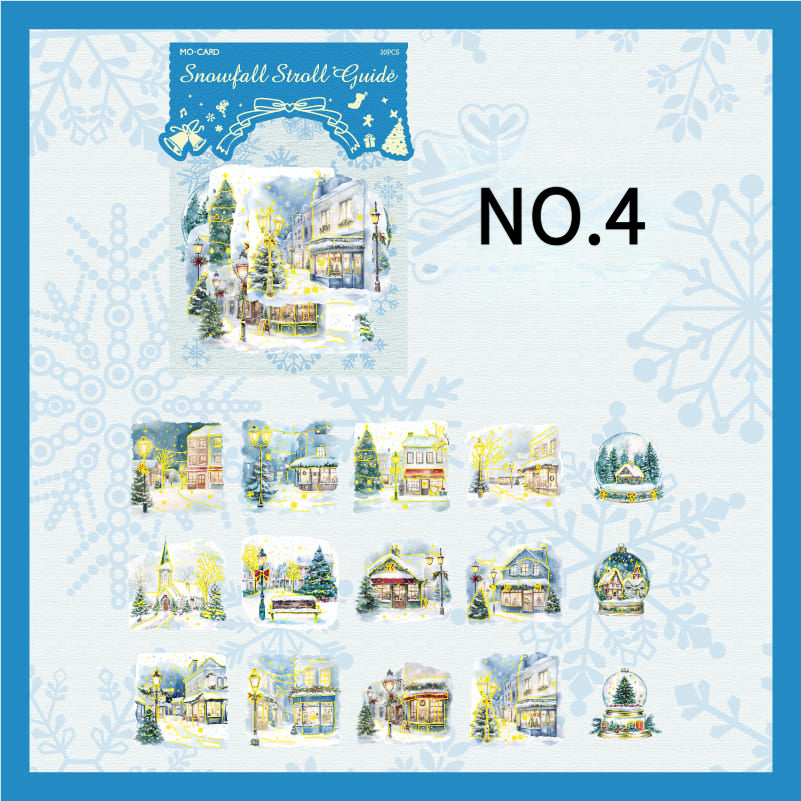 30PCS Christmas-themed Stickers
