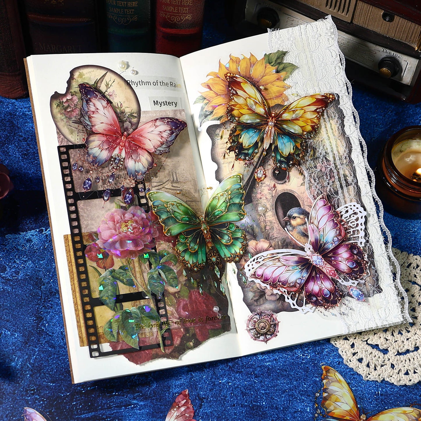 Crystal Butterfly Stickers