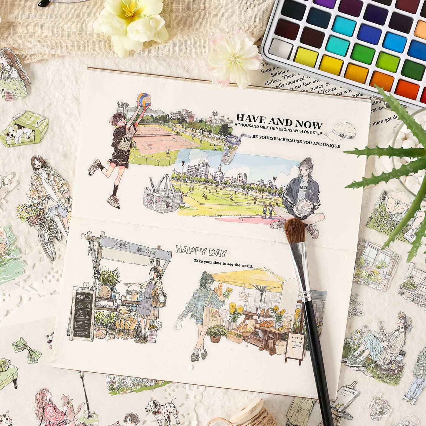 Daily Life Sticker Book