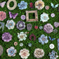 Vintage Floral Character Material Pack