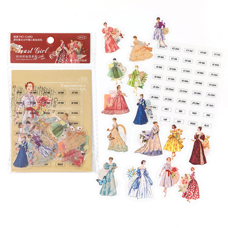 31-Day Date Stickers