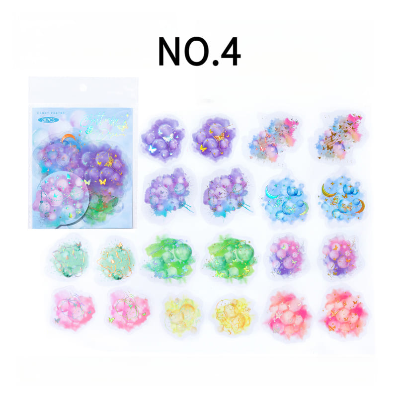 Watercolor Holographic Stickers