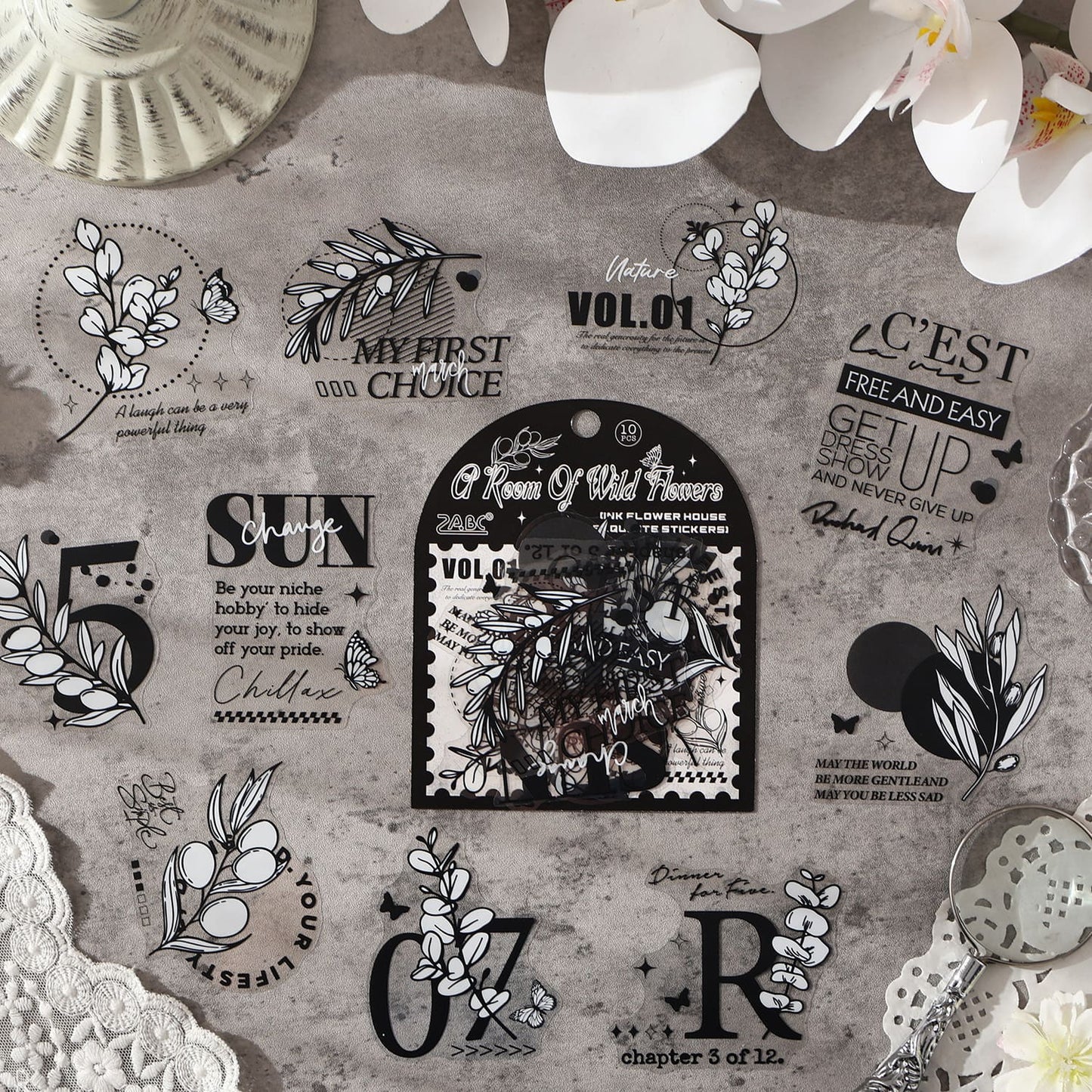 Ink Bloom Sticker Pack