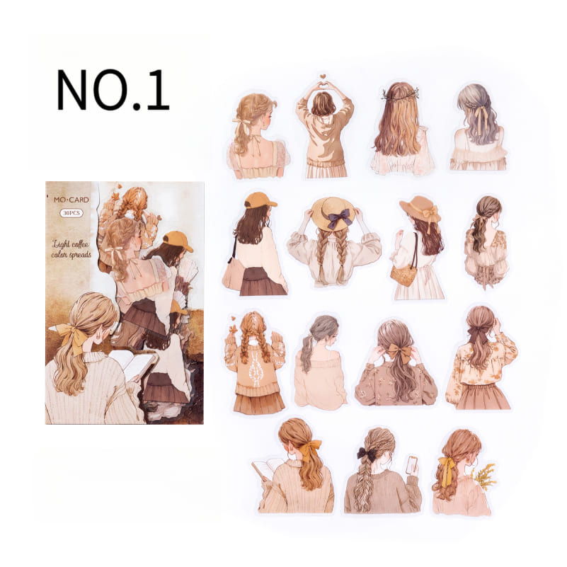 Backview Characters Sticker Pack