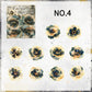 Holographic Foil Flower PET Stickers