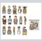 Anthropomorphic Animal Stickers