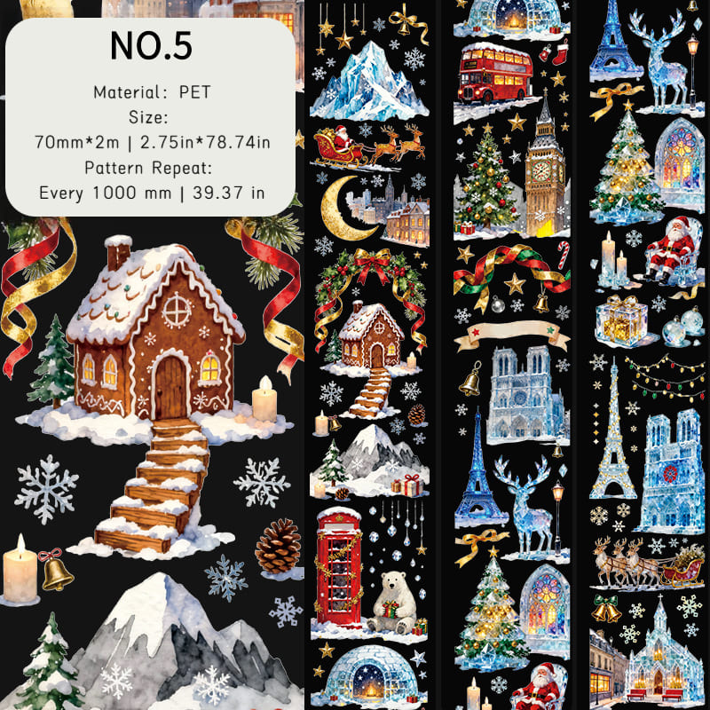 Christmas Series PET Tape