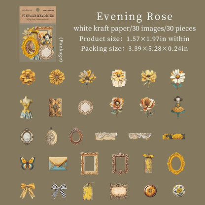 Vintage Junk Journal Stickers Pack