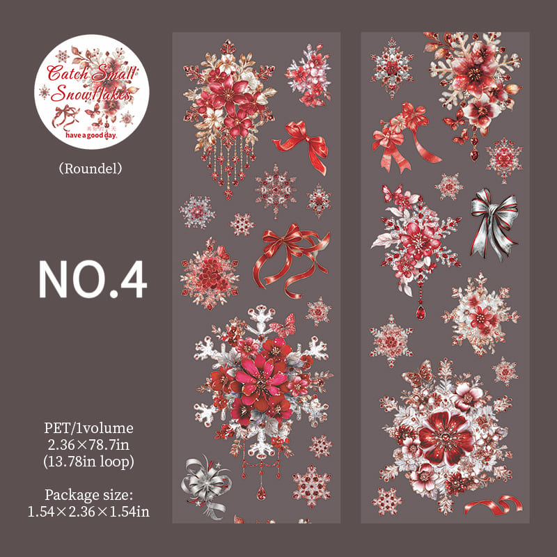 Snowflake Theme PET Tape