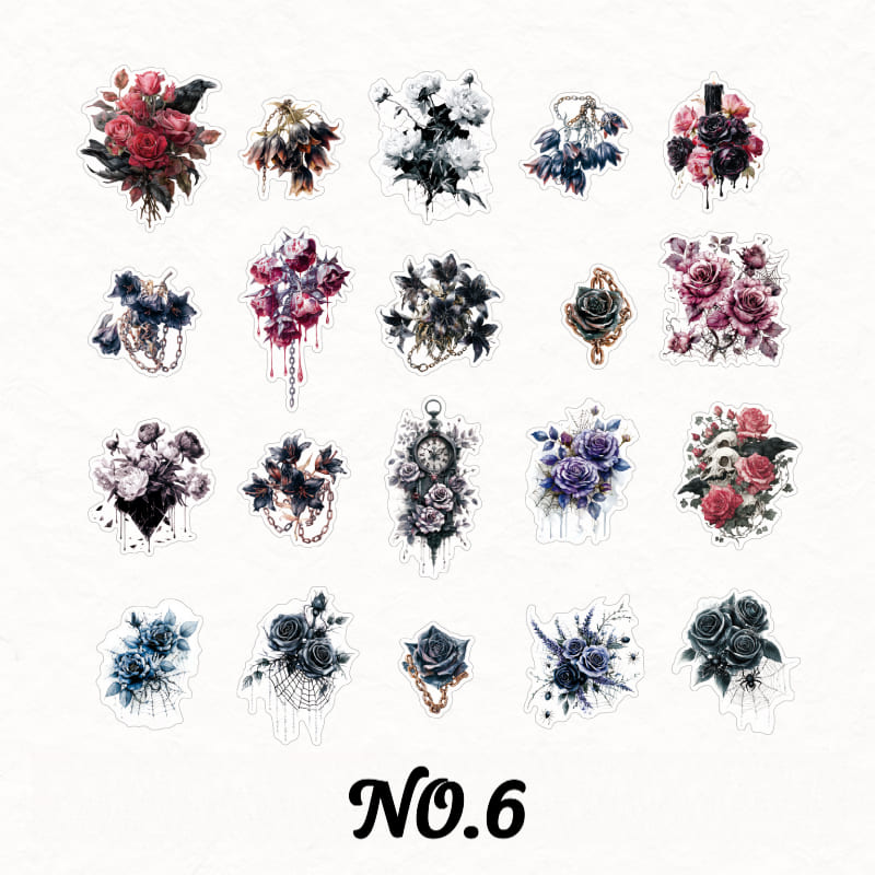 Dark Aesthetics PET Sticker Pack