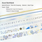 7PCS Flowers Series Washi Paper Tape