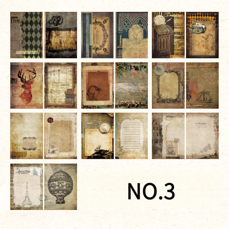 40PCS Magic Series Double-Sided Scrapbook Paper