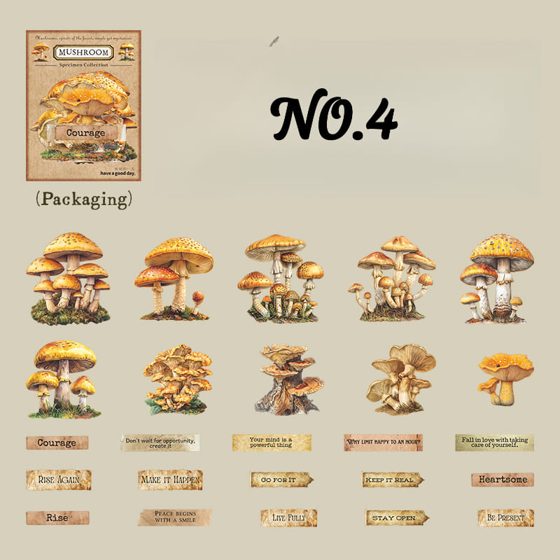 Mushroom Theme Sticker Pack