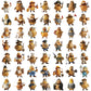 50PCS Potato Person Sticker Pack