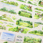 7cm*100cm Countryside One Cycle PET Tape