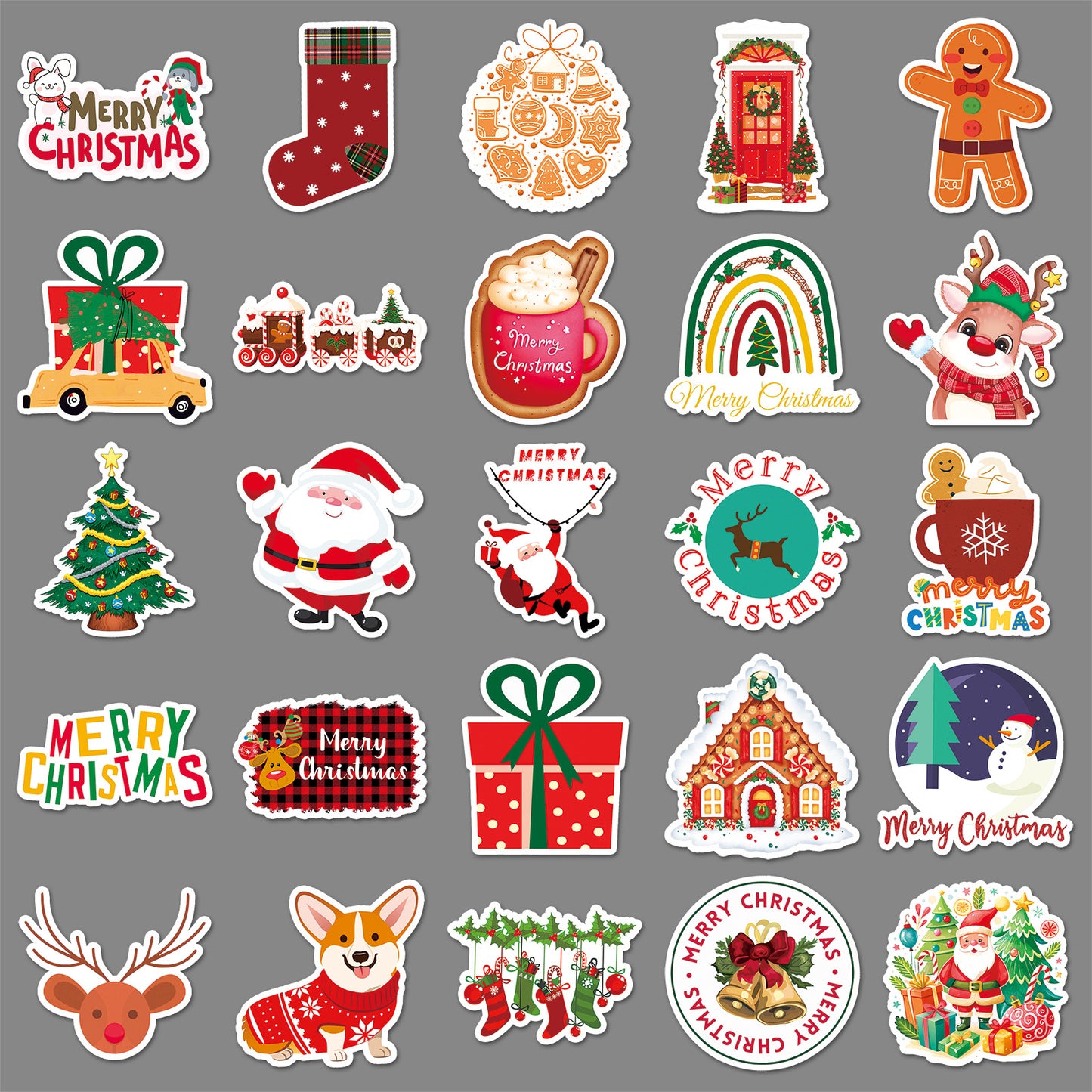 50 Christmas Stickers Pack