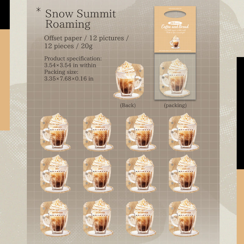 Coffee & Bakery Themed Memo Pad