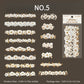 White floral long strip planner sticker NO.5 – decorative paper sticker for bullet journals, A6/B5 planners, scrapbooks, and mobile cards