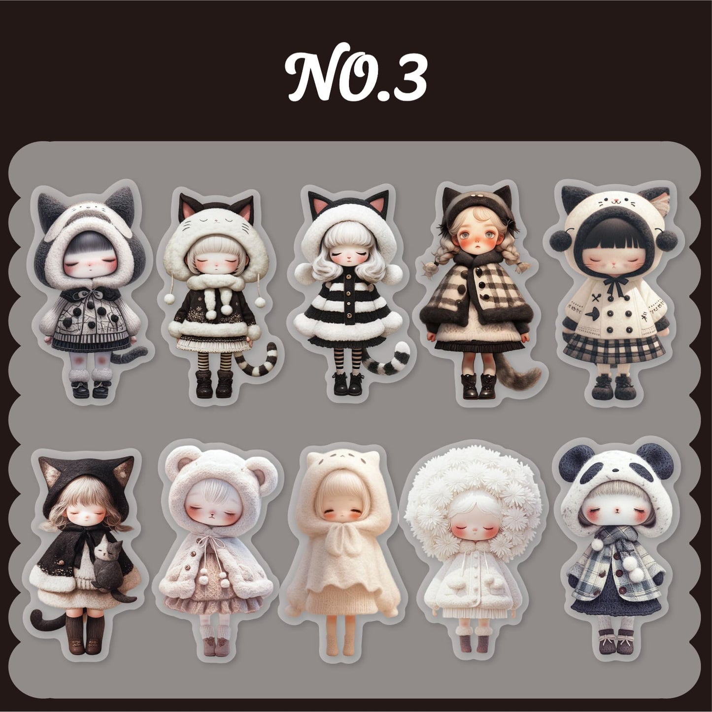Cute Characters Sticker Pack