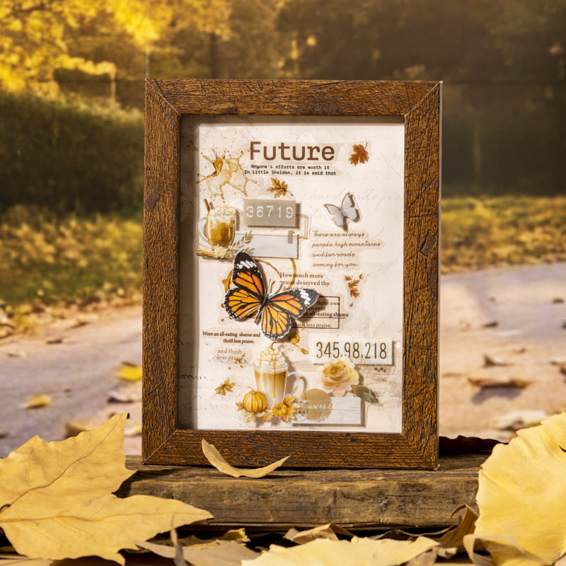 Autumn Theme Large Die-Cut Sticker Book