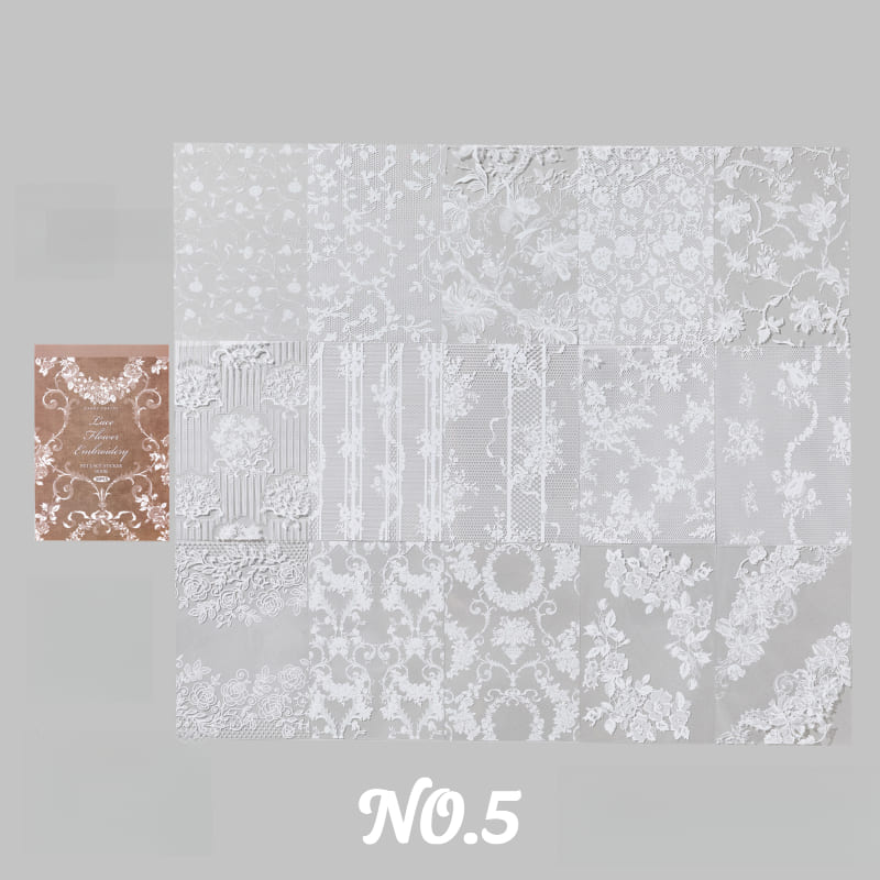 PET Lace Sticker Book