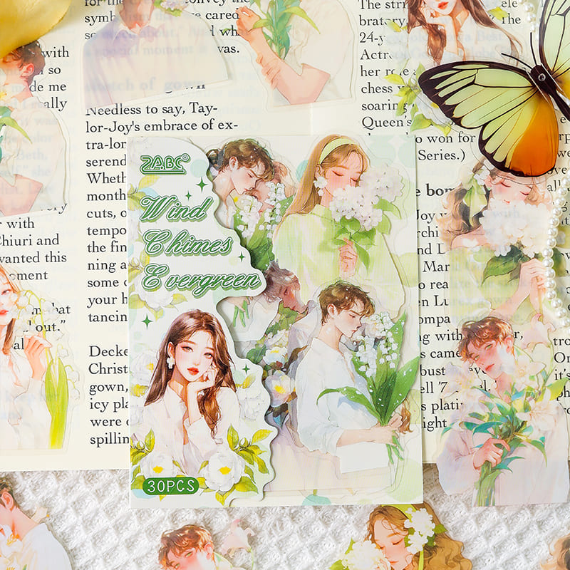 Flower And Character Sticker Pack