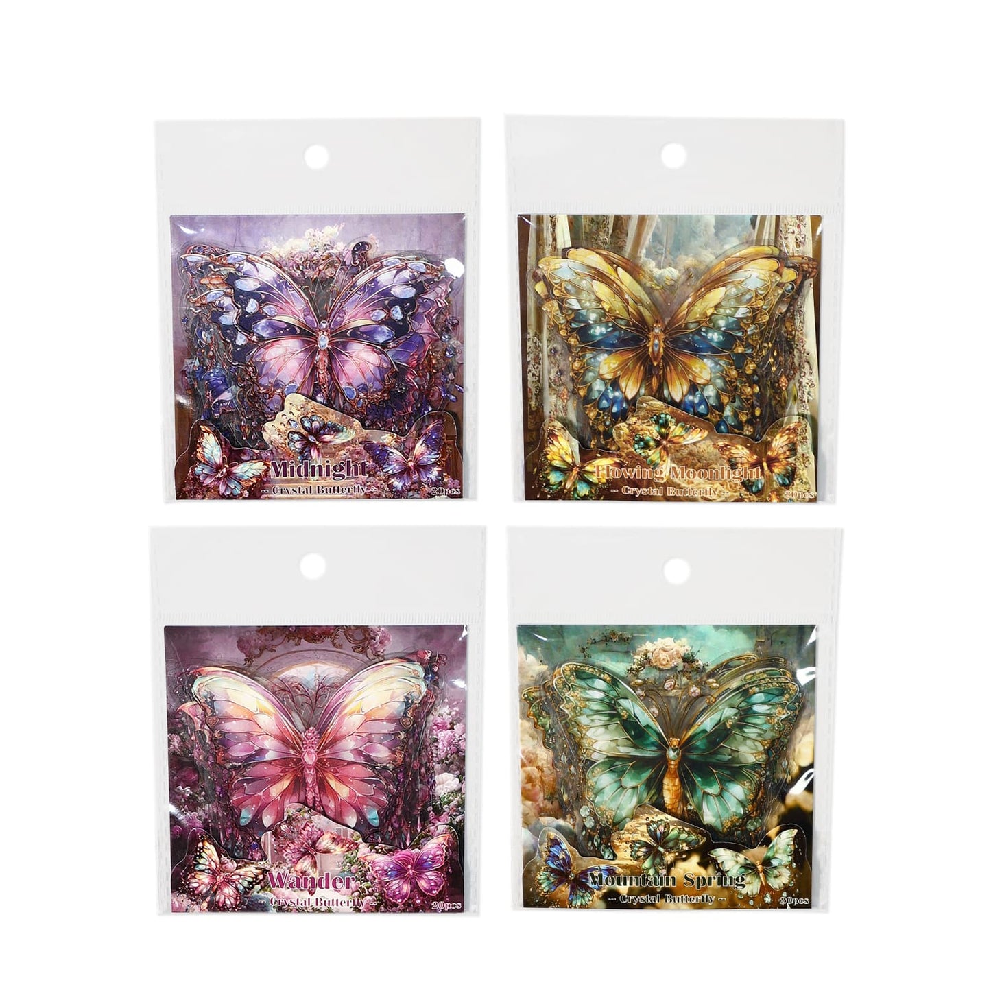 Crystal Butterfly Stickers