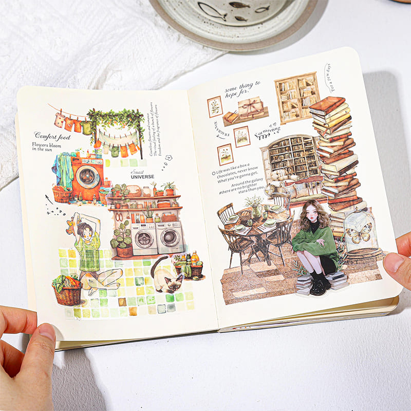 Staying Home Time Sticker Book