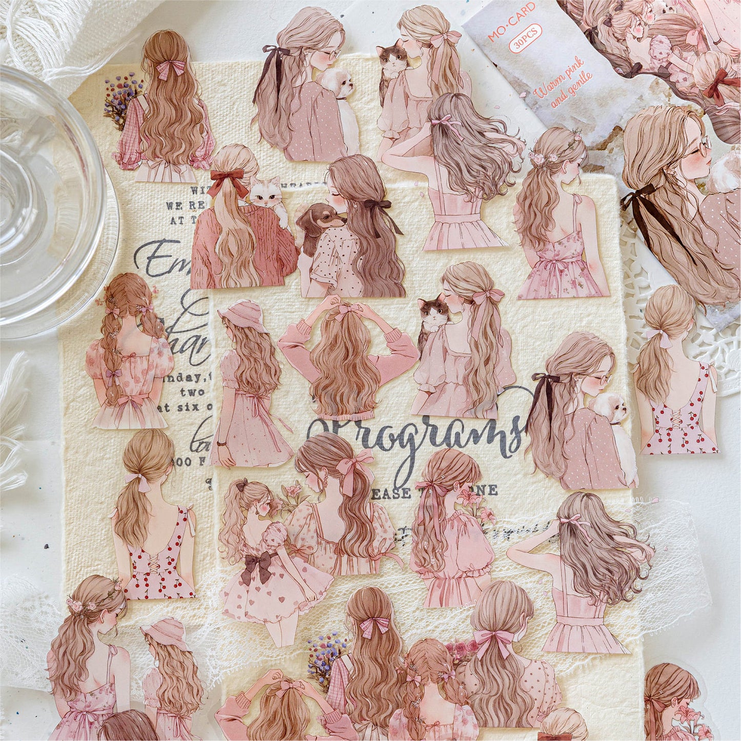 Sticker sheets displayed flat