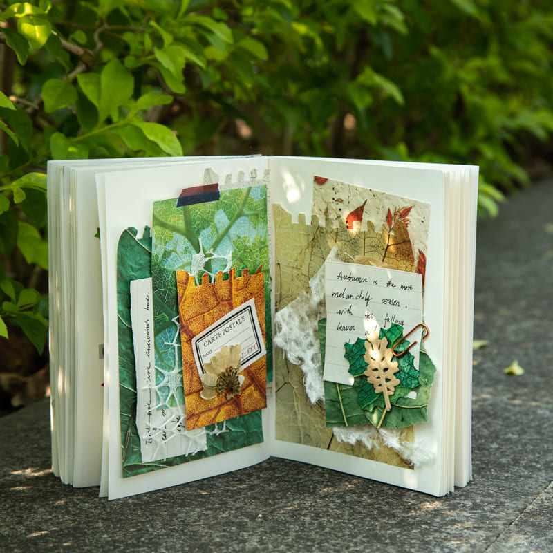 Leaf Theme Scrapbook Paper