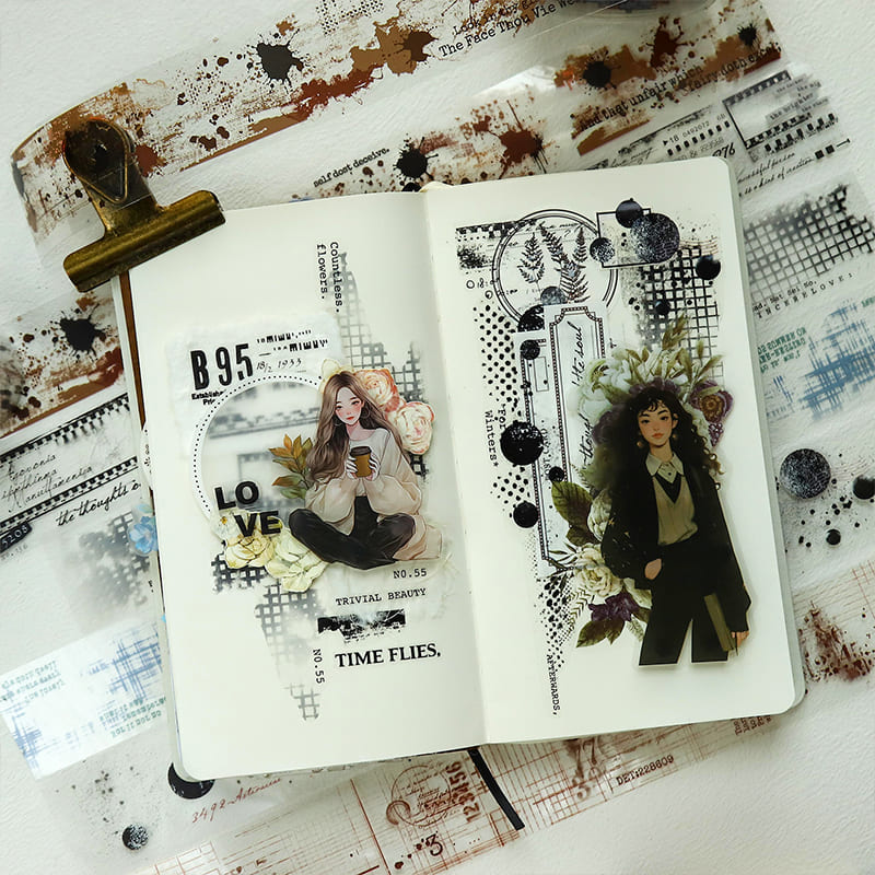 Mottled Ephemera Style PET Tape