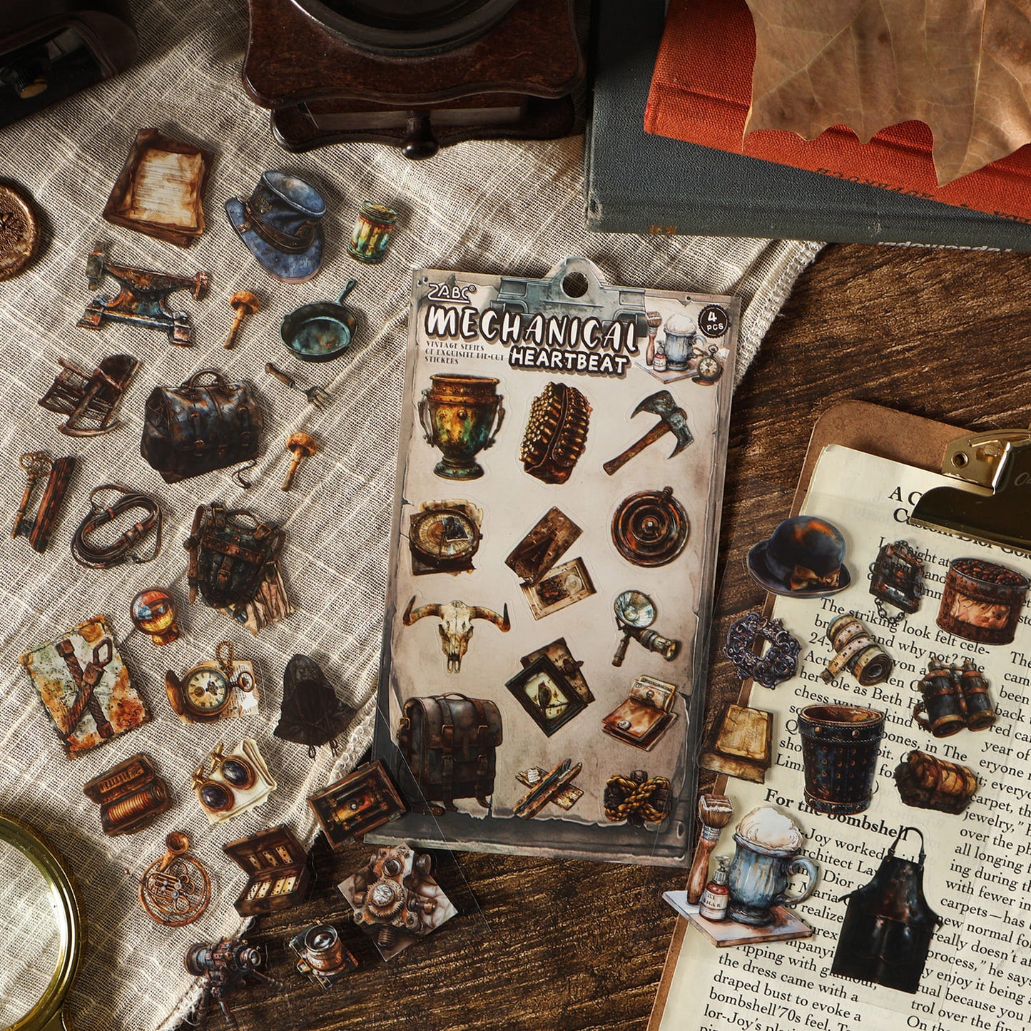 Vintage Ephemera Sticker Pack