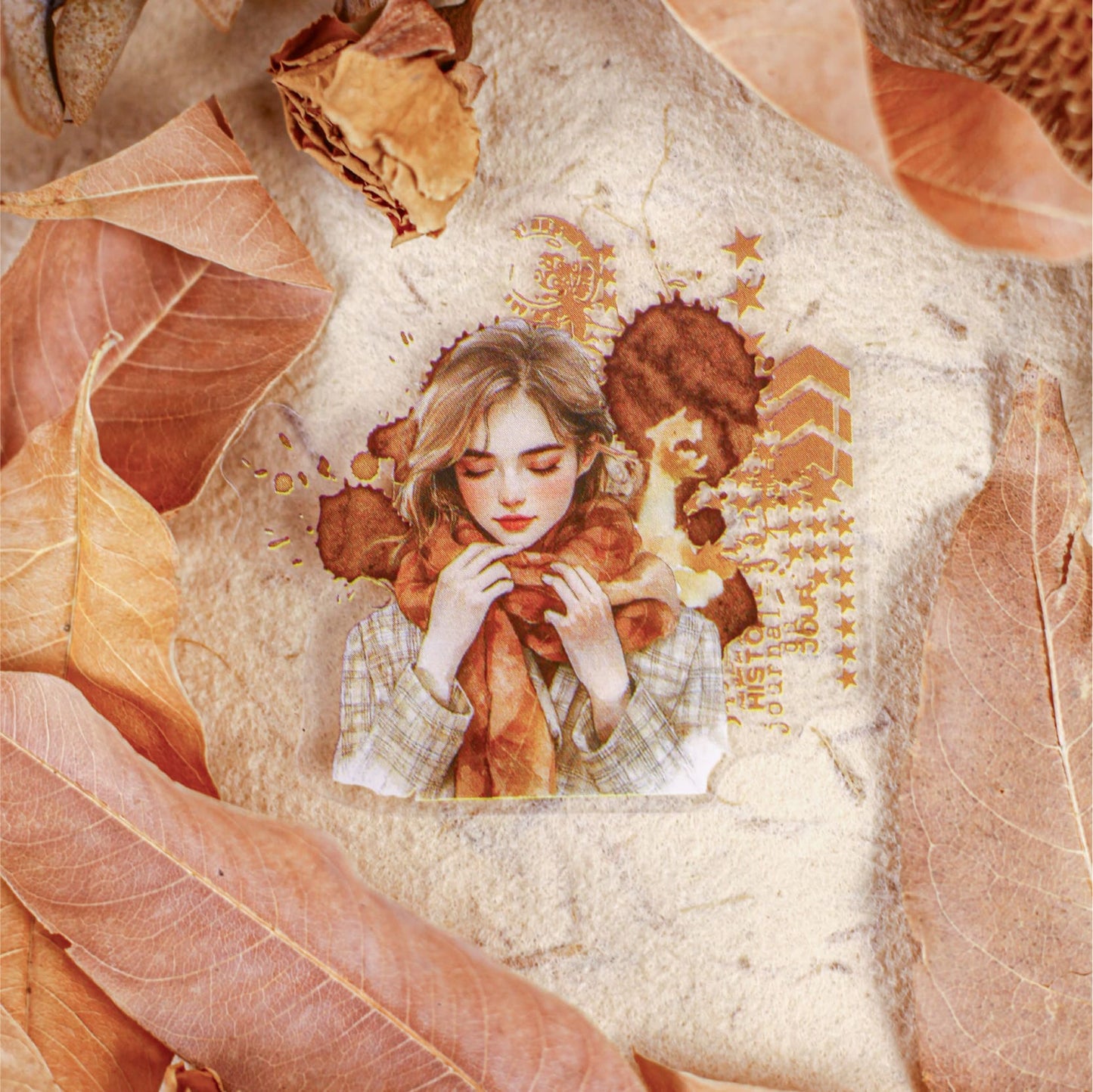 Autumn Winter Girl Character Stickers