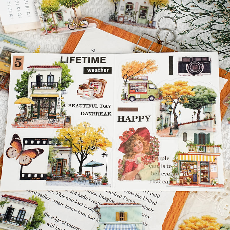 Vintage House Theme Stickers