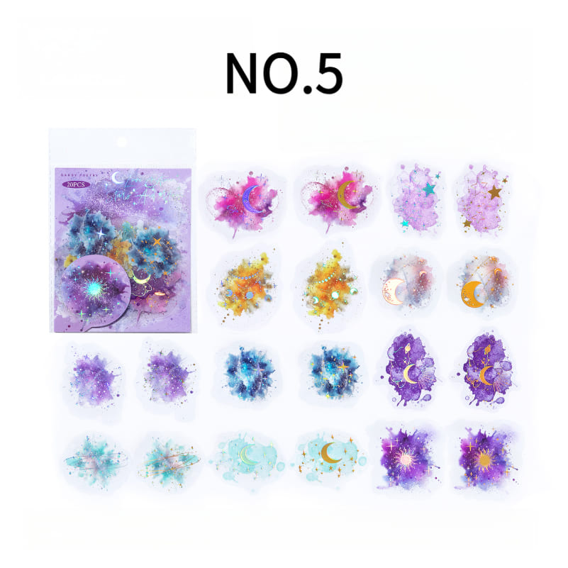 Watercolor Holographic Stickers